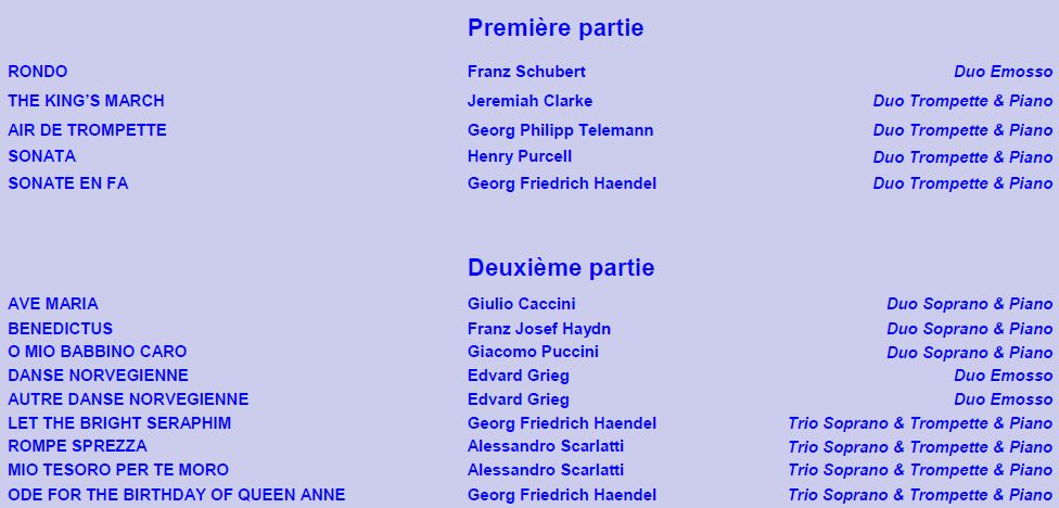 Programme